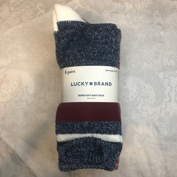 Lucky Brand Accessories - Lucky 🍀 Brand Ladies Super Soft Boot Socks. 6 Pairs